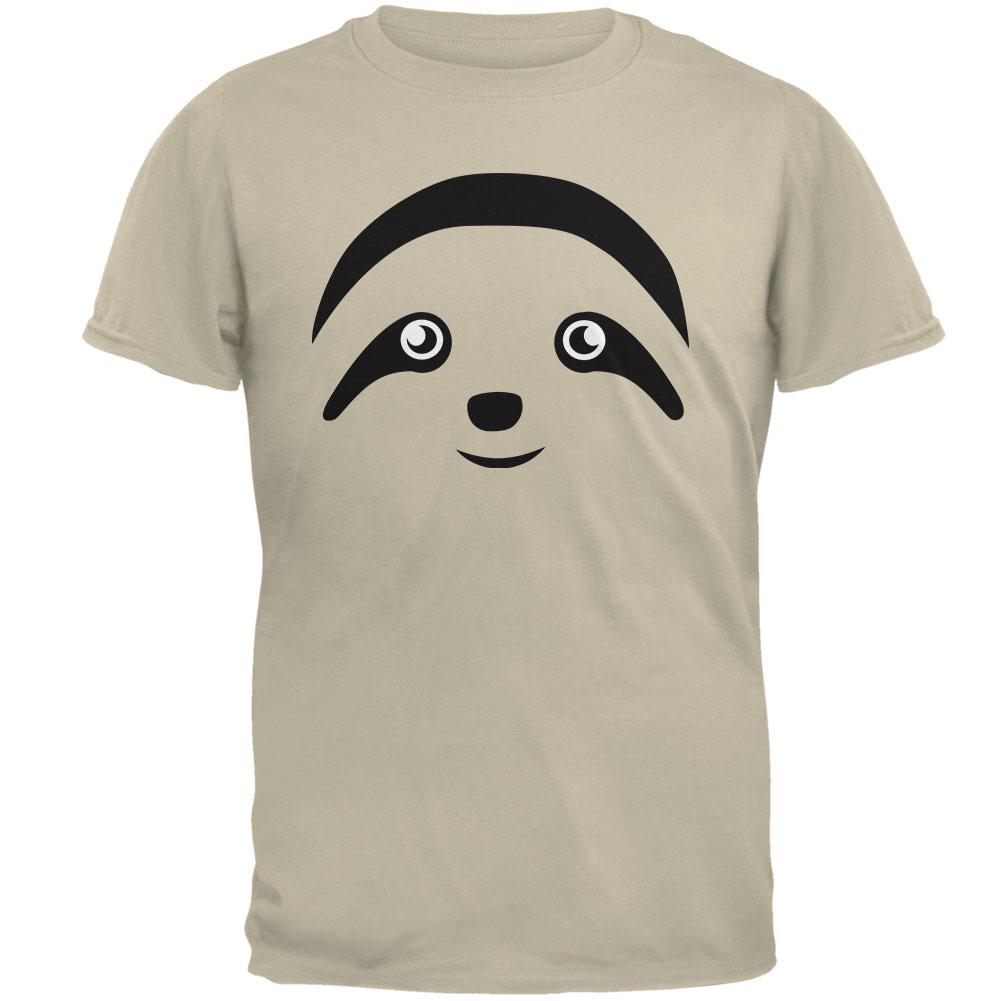 Cute Sloth Face Mens T Shirt